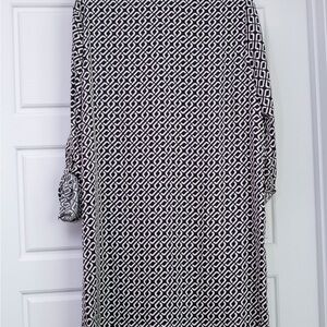 The Limited Black and White Geometric Dress